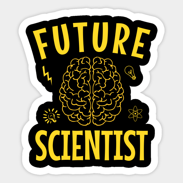 Future scientist Sticker by cypryanus